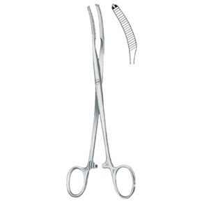 peritoneal clamp and hysterctomy forceps