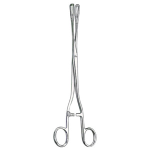 cotton swab and sponge holding forceps