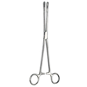 cotton swab and sponge holding forceps