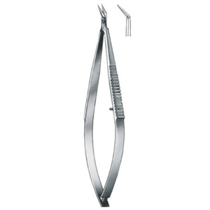 Aebli Iridectomy Scissor Angled